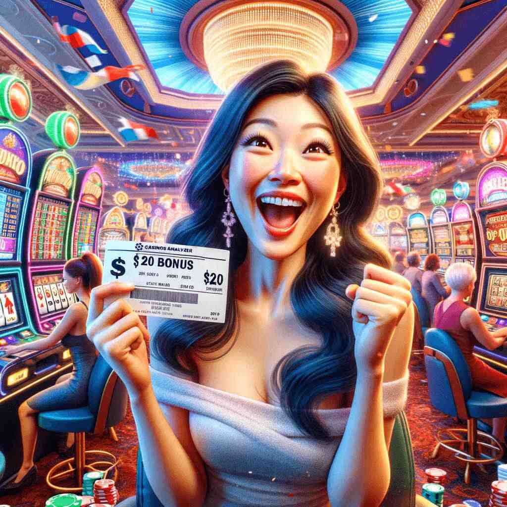 Asian woman gets $20 No Deposit Bonus Codes USA