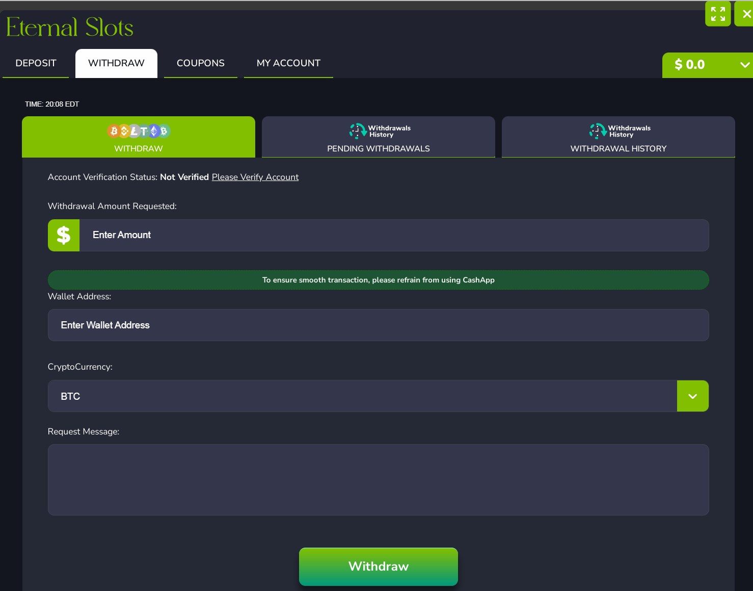 Eternal Slots Casino gives