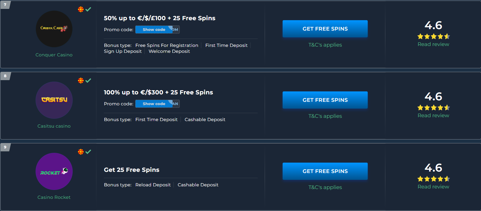 25 spins main