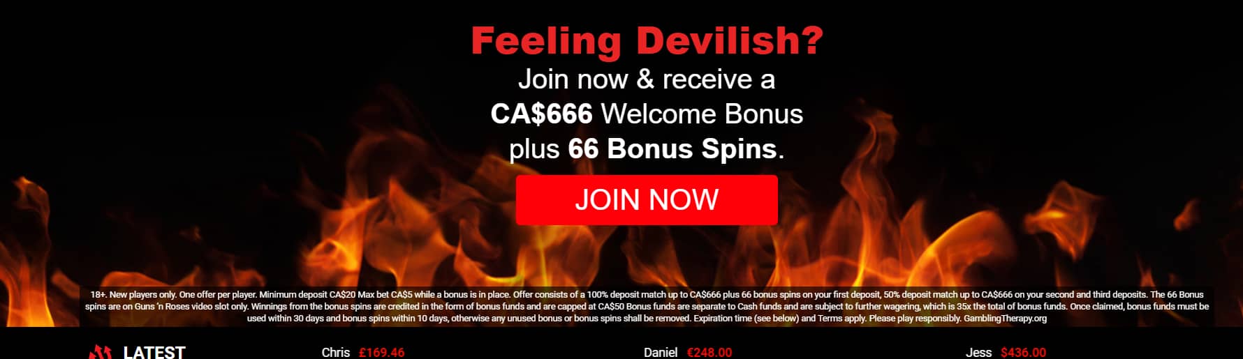 666Casino bonus
