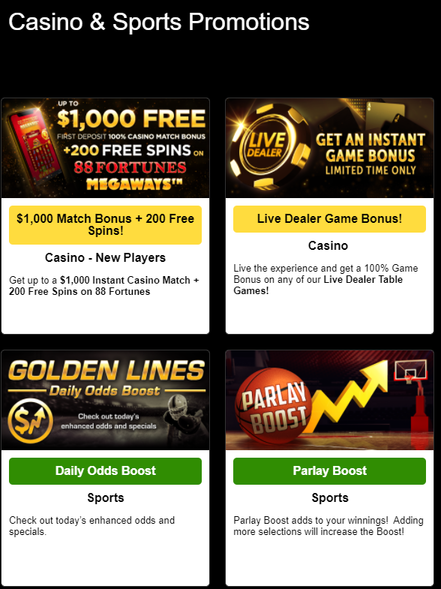 Nugget bonuses