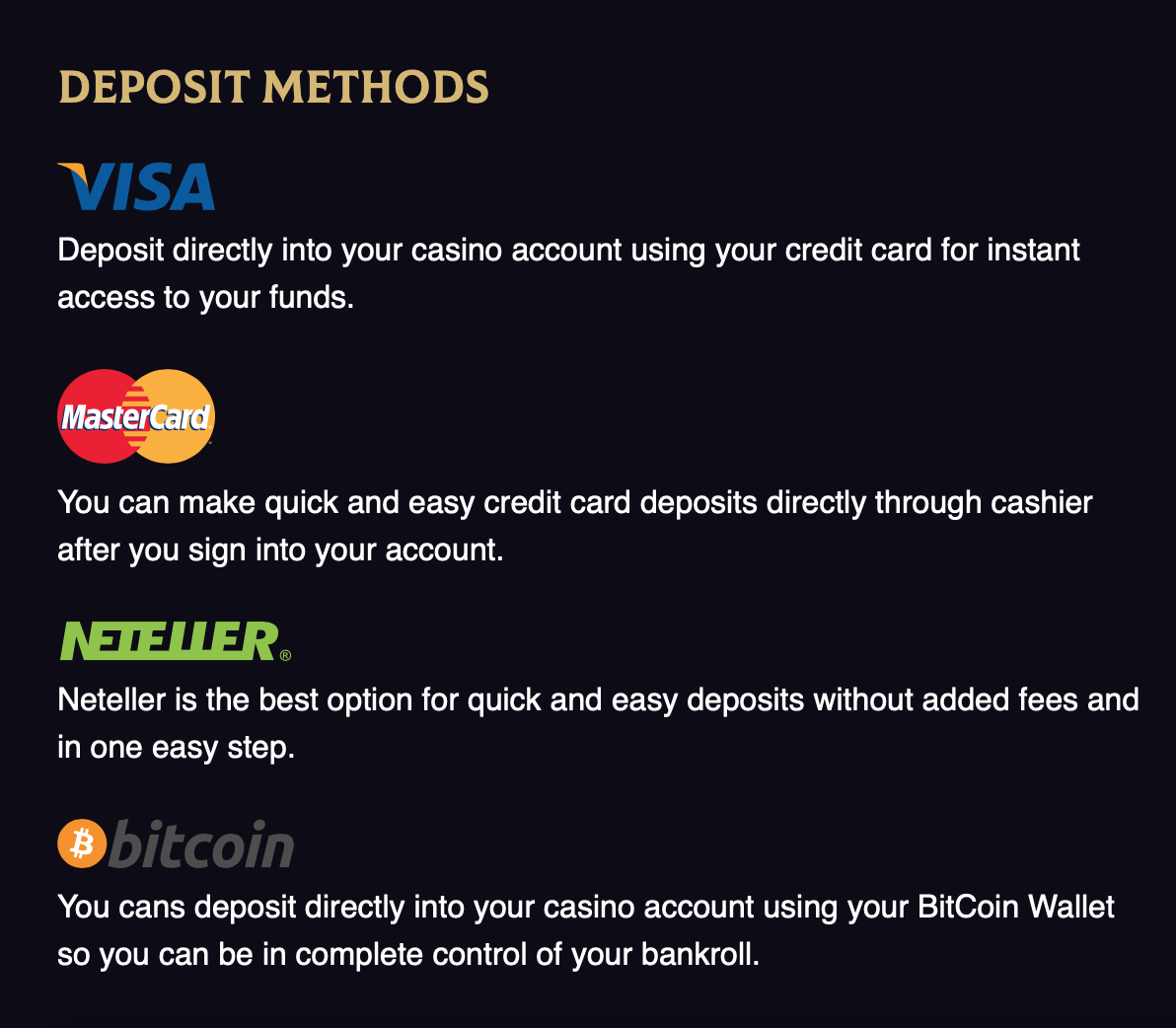 Royalace Casino gives