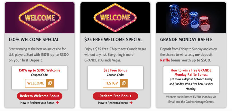 Grande Vegas welcome