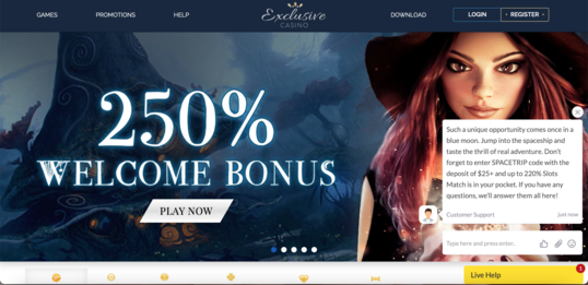 Exclusive first screen