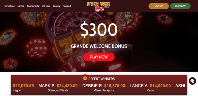 Grande Vegas First Screen