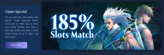 Exclusive casino game special bonus