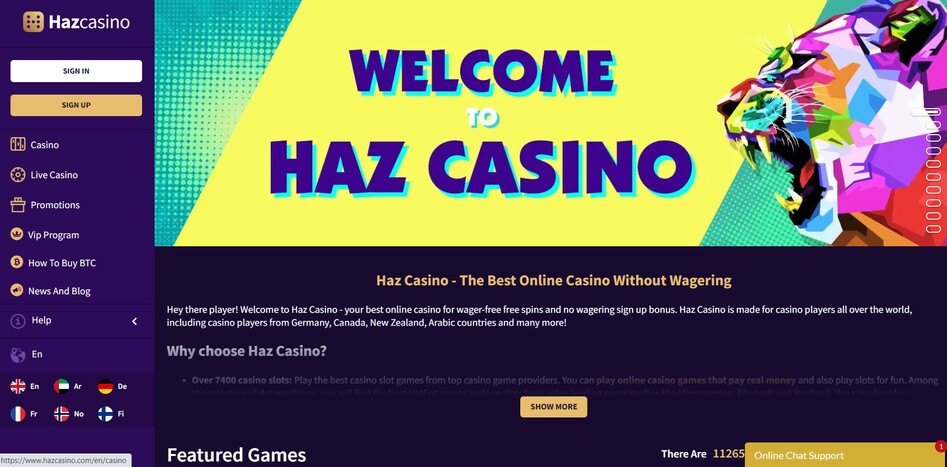 Haz first screen