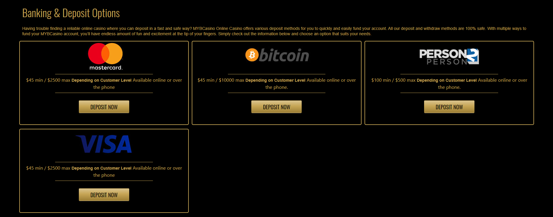 Myb deposits
