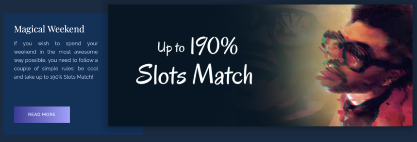 Exclusive casino magical weekend bonus