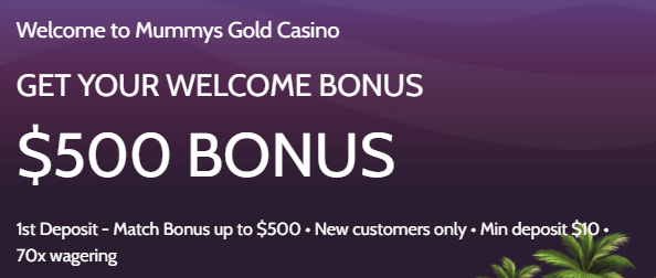 MummysGoldCasino bonus