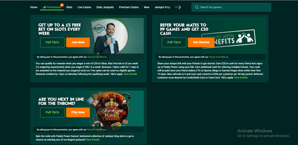 Paddy Power bonuses
