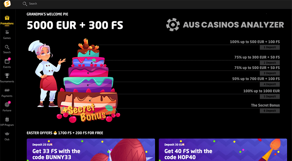 Stay Casino bonuses to claim