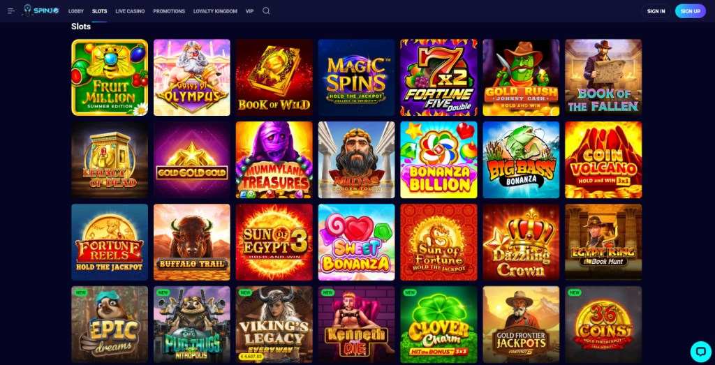 Spinjo Casino gives