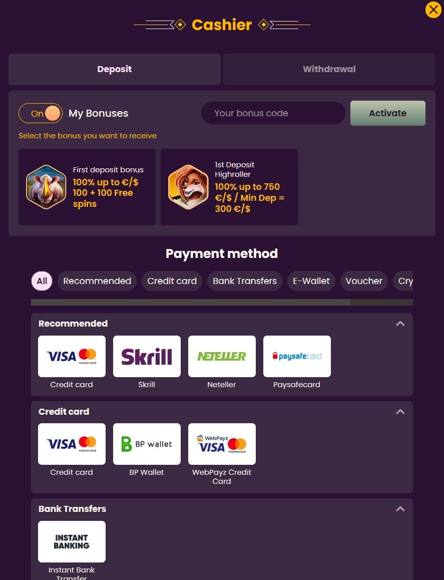 Bizzo Casino gives