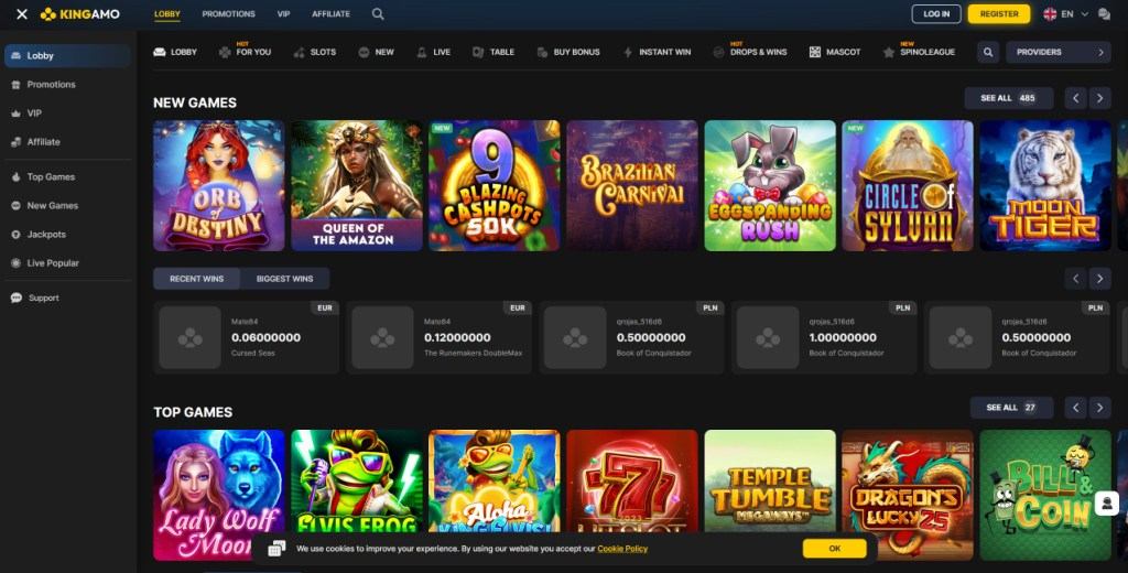 Kingamo Casino gives