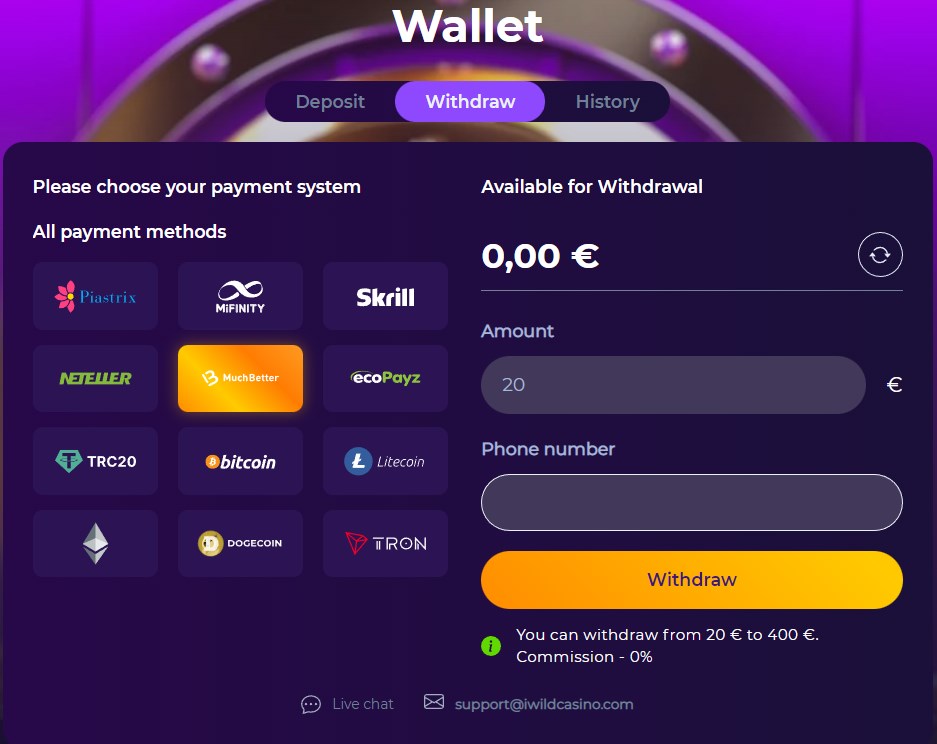 IWild Casino gives