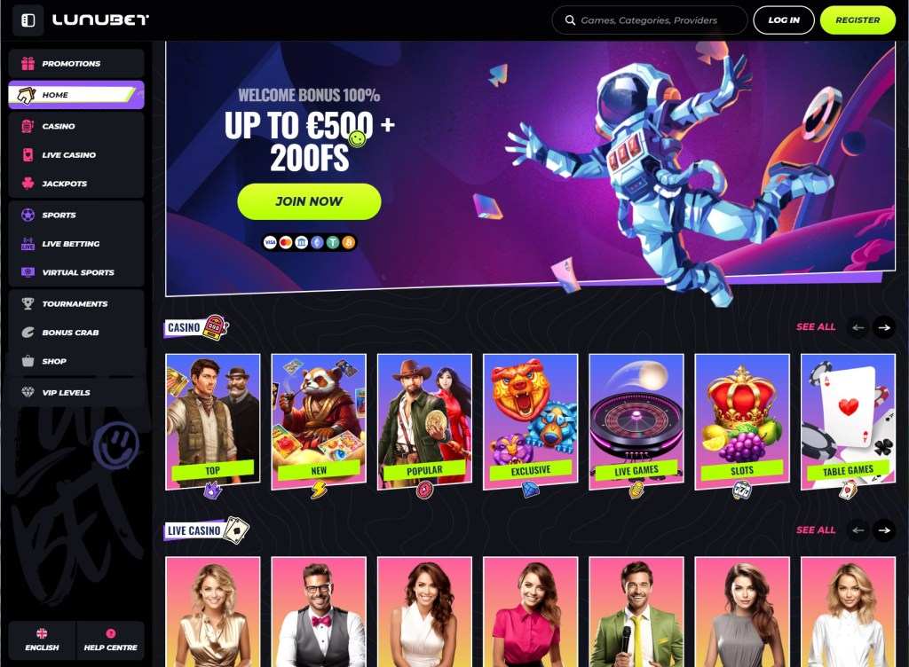 Lunubet Casino gives