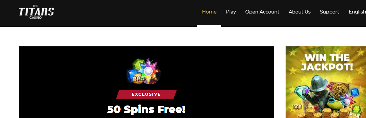 TitanCasino First Screen
