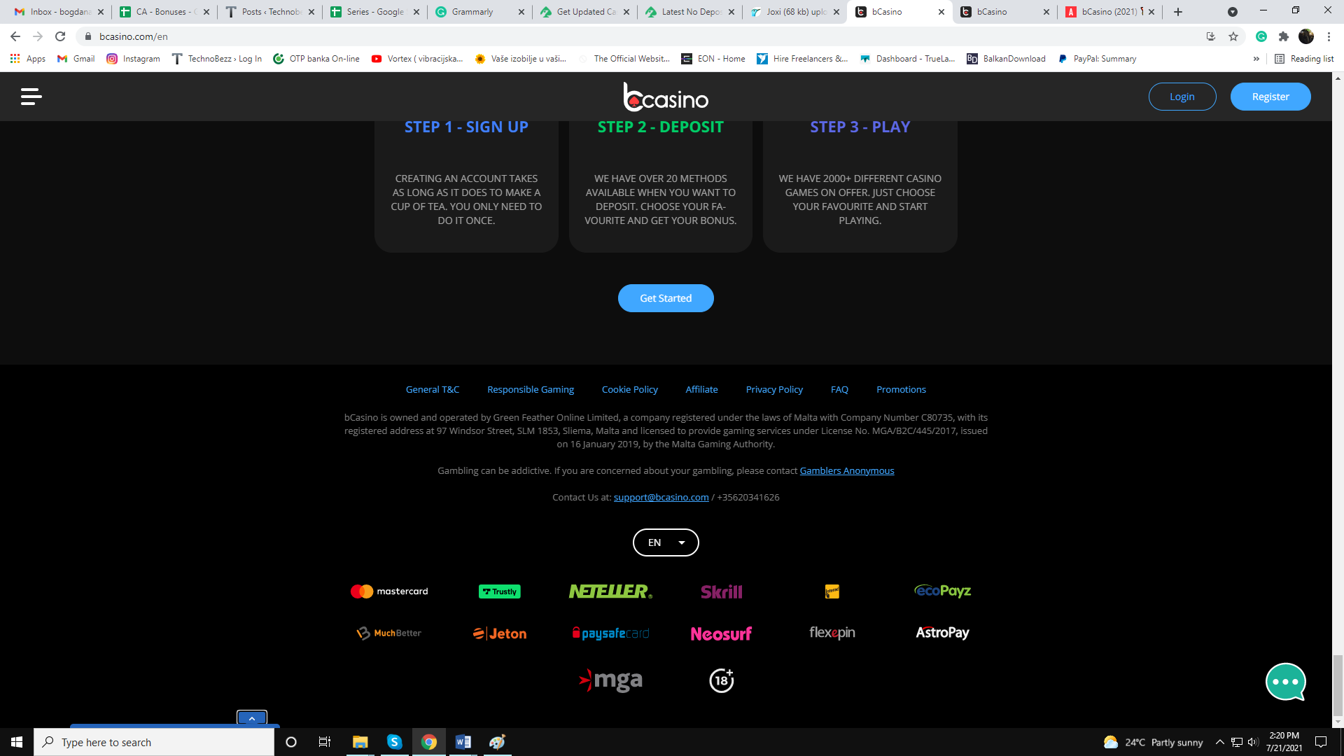 bcasino bonus