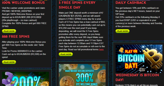 Paradise 8 bonuses