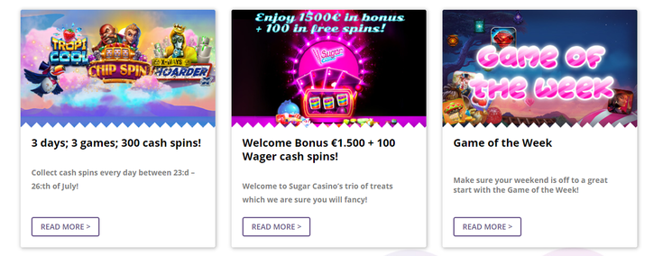 Sugar bonuses