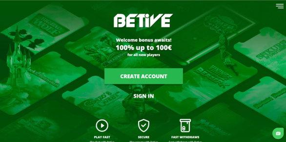 Betive first screen