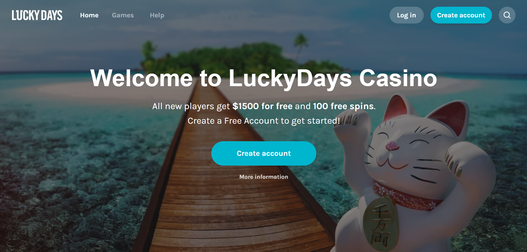 Lucky Days first screen