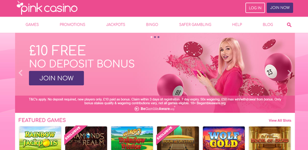 Pink first screen