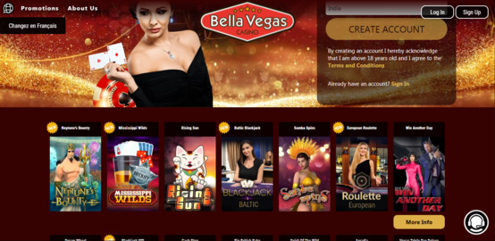 Bet Bella first screen