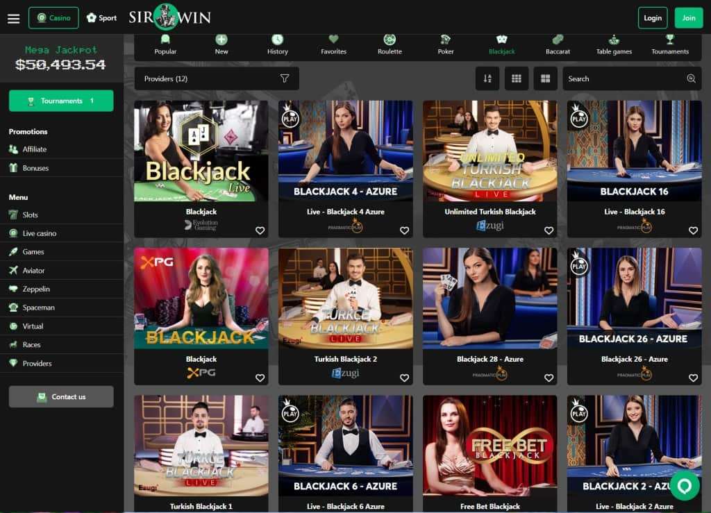 Sirwin Casino gives