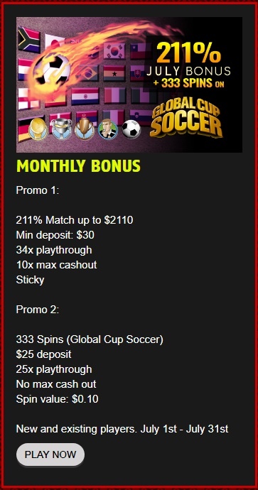 Cocoa monthly bonus