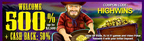 High country welcome bonus