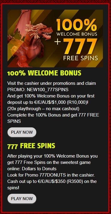 Cocoa welcome bonus